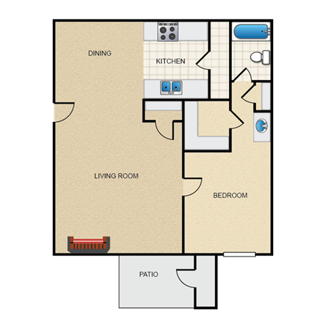 two bedroom floor plan | the madison at ballston station